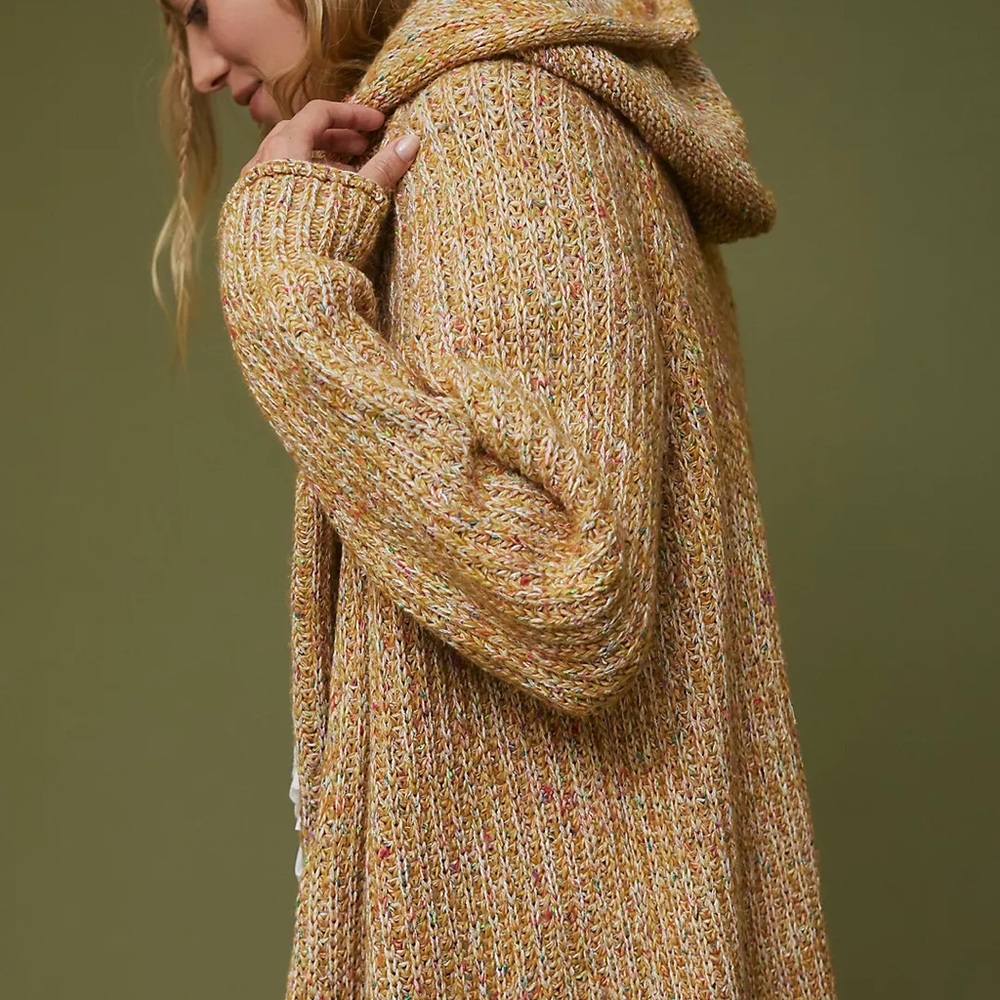 Anthropologie Pilcro Hooded Duster Cardigan Size M - Picture 6 of 15
